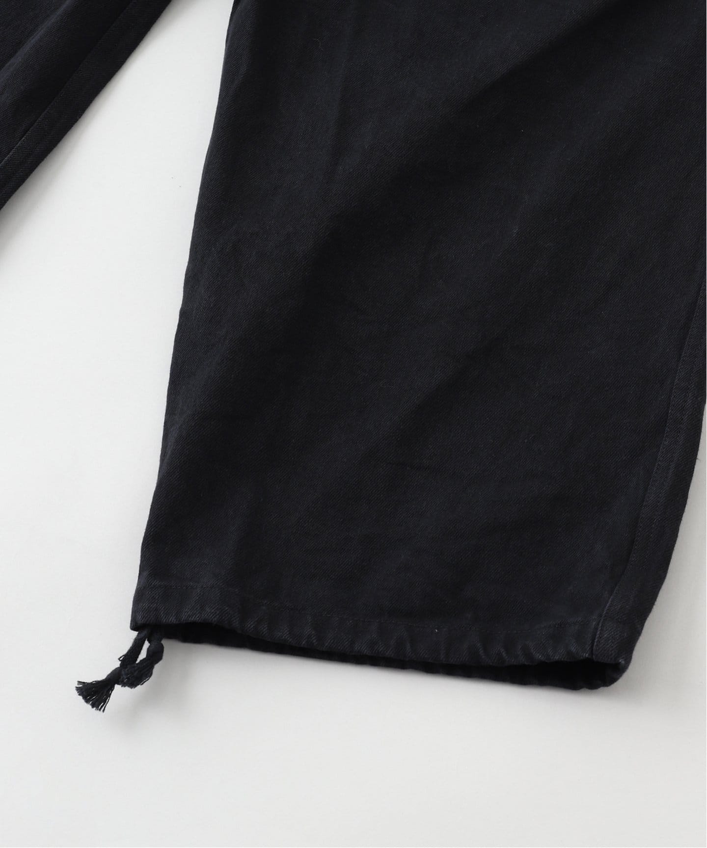 【COMOLI / コモリ】 ブラックドリル 6Pパンツ サイズ　３ COMOLI(コモリ) / ブラックドリル6Pパンツ-BLACK-(B01-03014