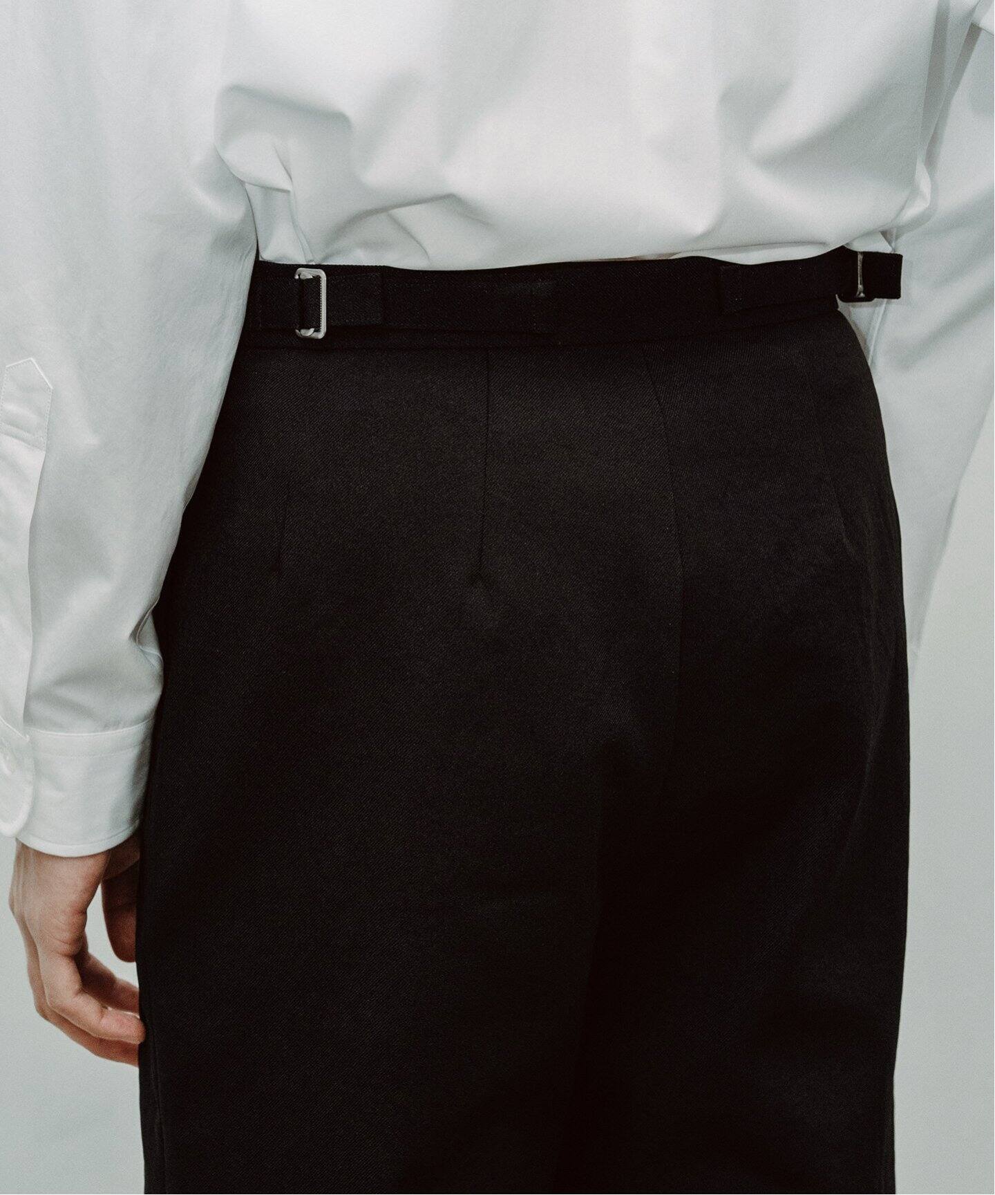 NEAT BLACK / ニート】別注 サイド アジャスター パンツ（スラックス 