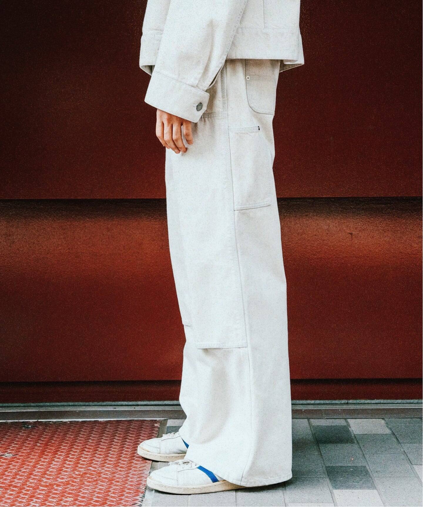 NOMATノマット】 EX White Bleach DOUBLE KNEE PANT（デニムパンツ