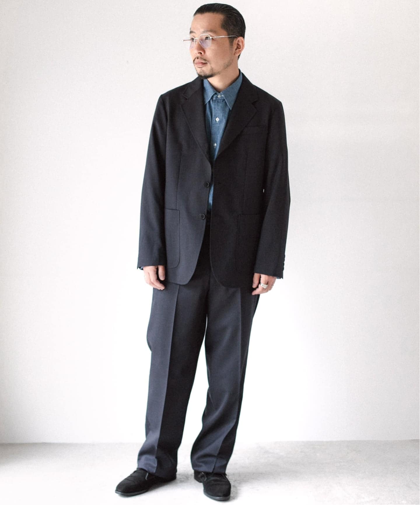 LE レショップ スラックス　サイズ1 LE / エルイー】 STRAIGHT WOOL PT（スラックス）｜L'ECHOPPE
