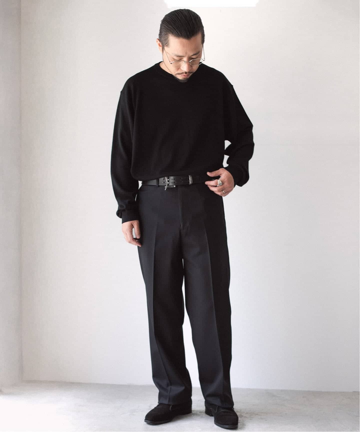 LE レショップ スラックス　サイズ1 LE / エルイー】 STRAIGHT WOOL PT（スラックス）｜L'ECHOPPE