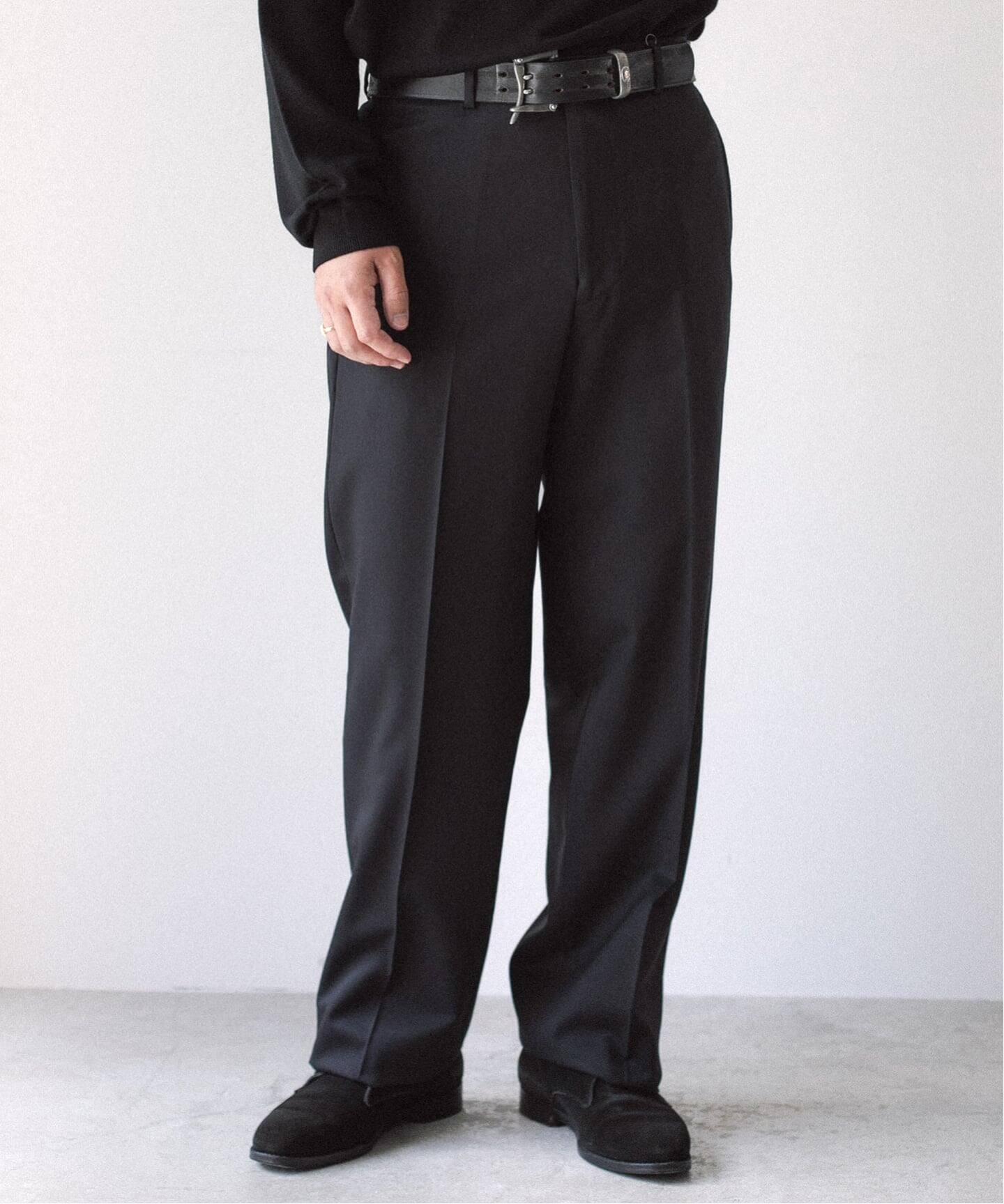LE / エルイー Ex-WIDE Check LE / エルイー】 STRAIGHT WOOL PT（スラックス）｜L'ECHOPPE（レ