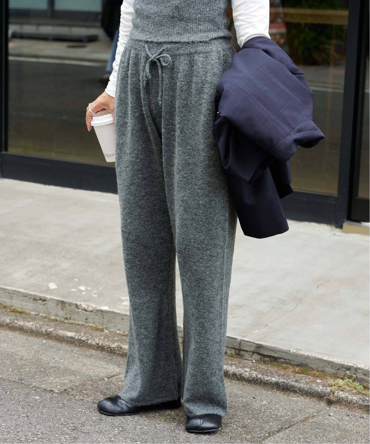 夏アルパカ アルパカミックスニットジョガーパンツ（スラックス）｜OUTDOOR