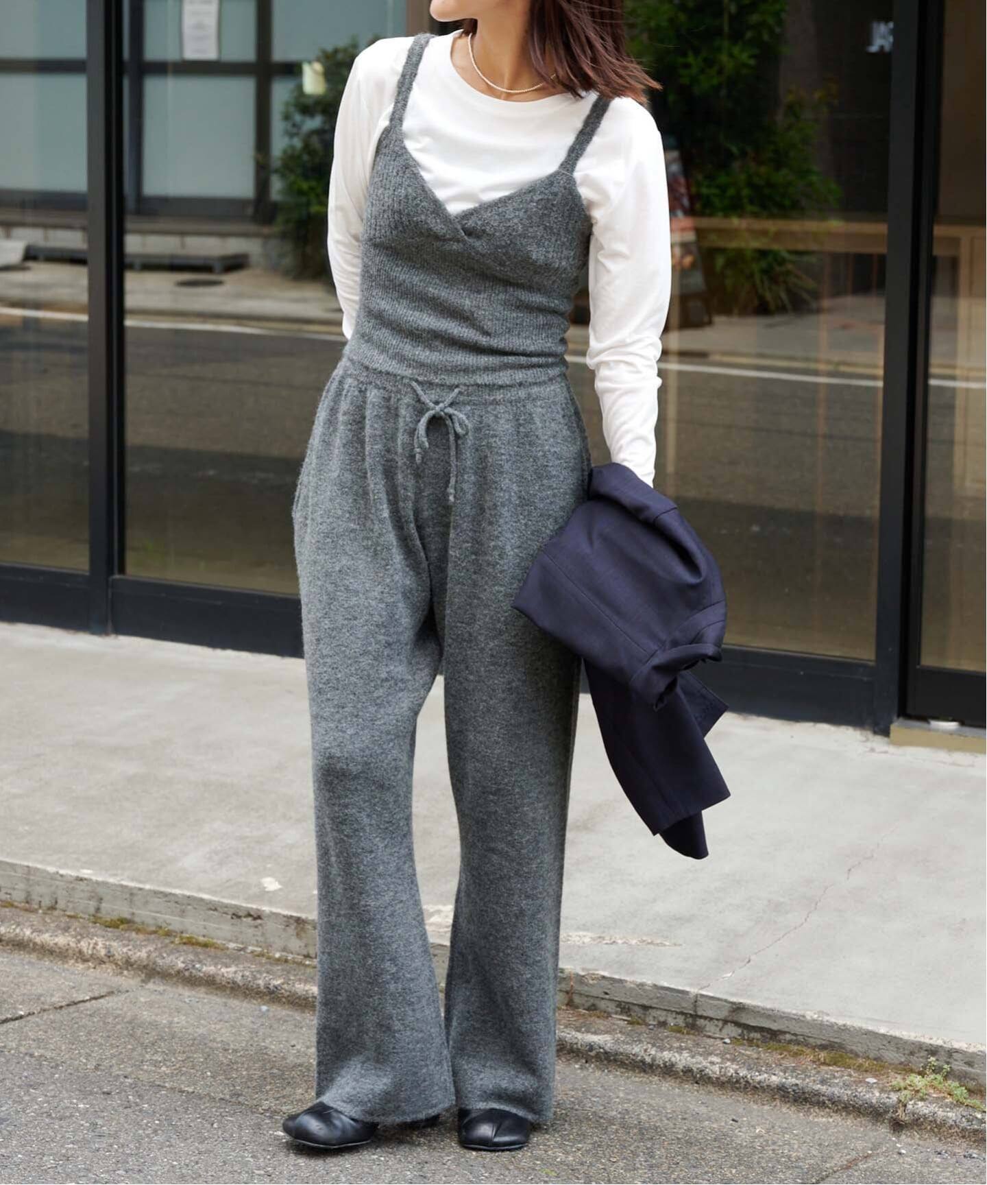 ≪予約≫アルパカミックスニットジョガーパンツ（スラックス