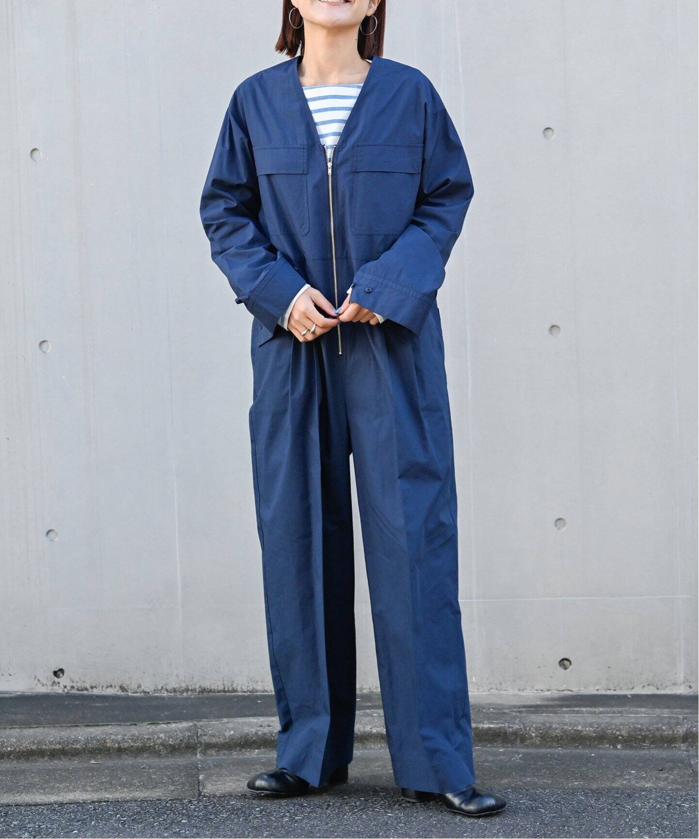 OUTDOOR PRODUCTS × BAYCREW'S / ボイラースーツ Vネックボイラースーツ（つなぎ／オールインワン）｜OUTDOOR PRODUCTS
