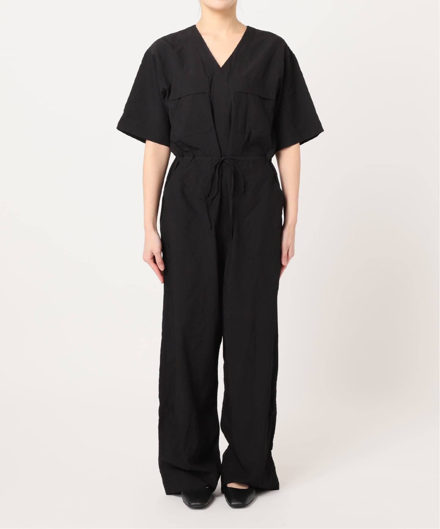 追加3 ダブルポケットVネックオールインワン（つなぎ／オールインワン