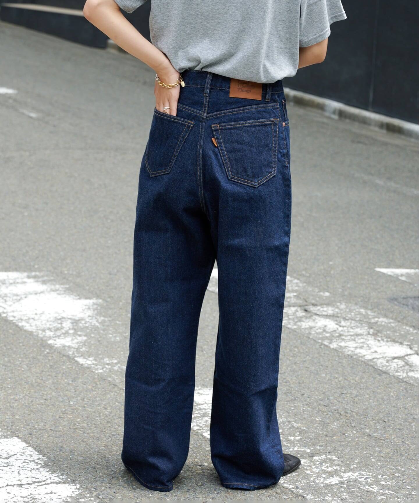 OUTDOORPRODUCTS ULデニムハイライズルーズ5PKT38 ≪予約≫ULTデニムハイライズルーズ5PKT（デニムパンツ