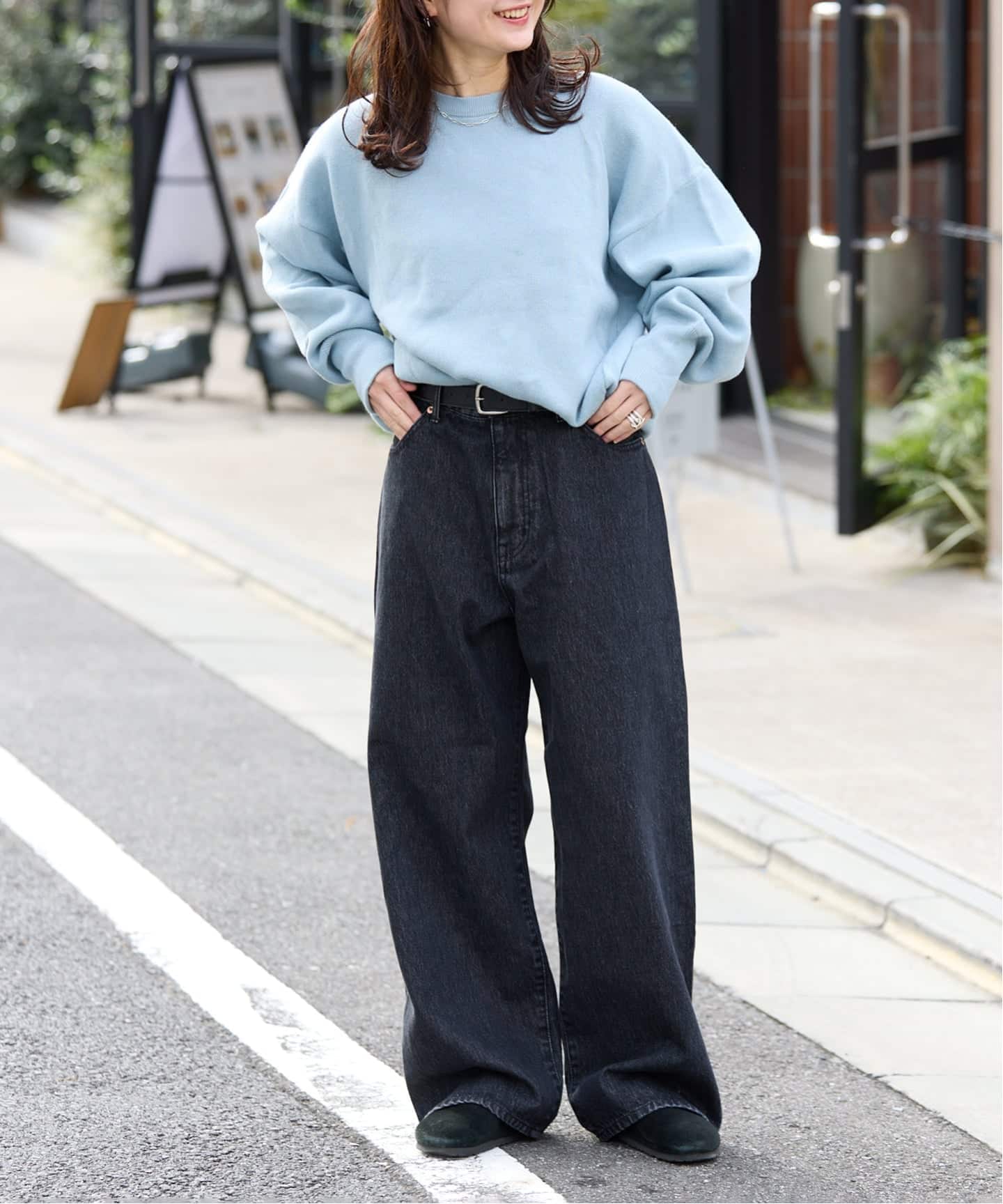 OUTDOOR PRODUCTS ULTライトデニムハイライズルーズ5PKT OUTDOOR PRODUCTS Usual Things｜ULTデニムハイライズルーズ5PKT