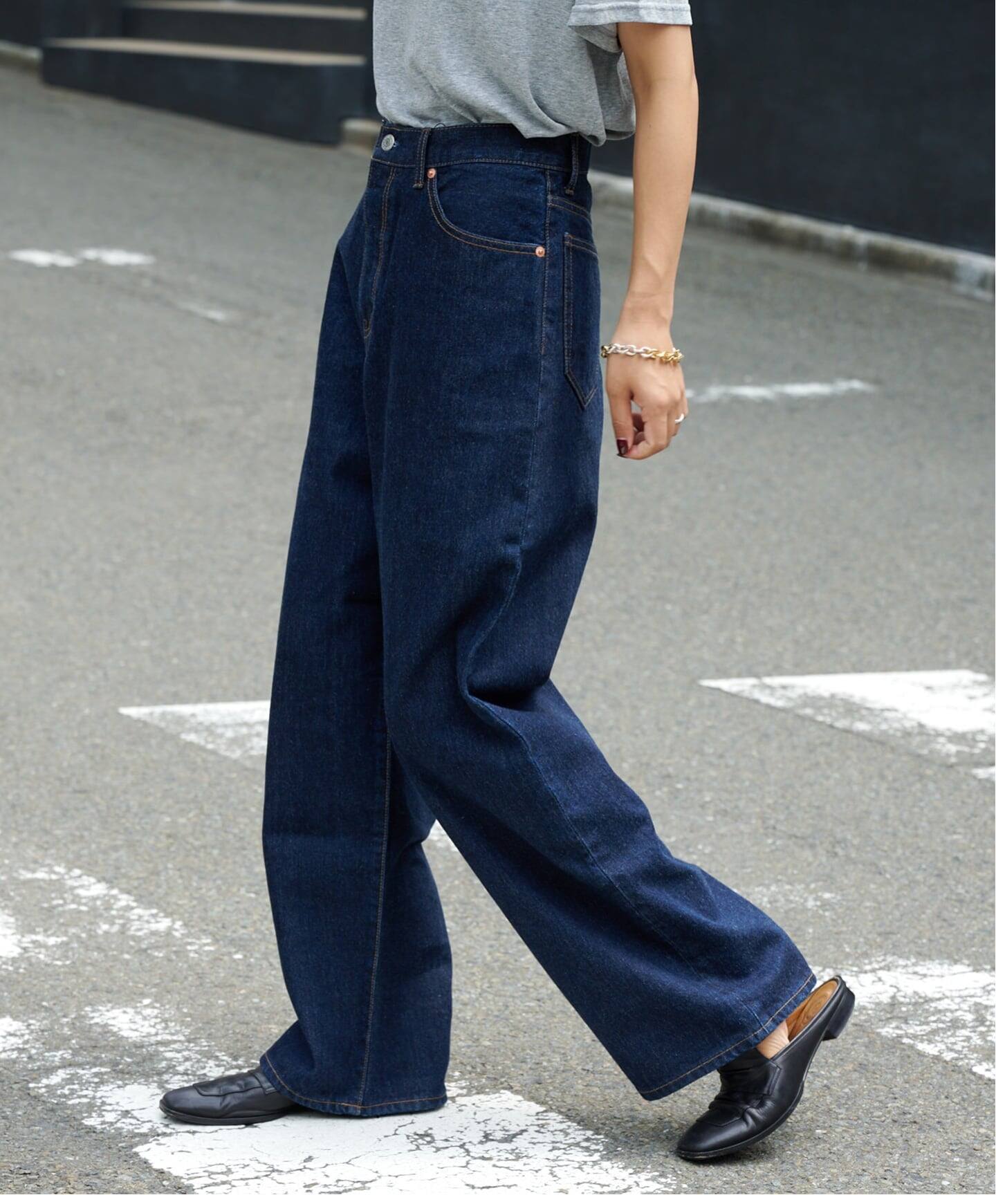 ULTデニムハイライズルーズ5PKT 24インチ ≪追加5 予約≫ULTデニムハイライズルーズ5PKT（デニムパンツ