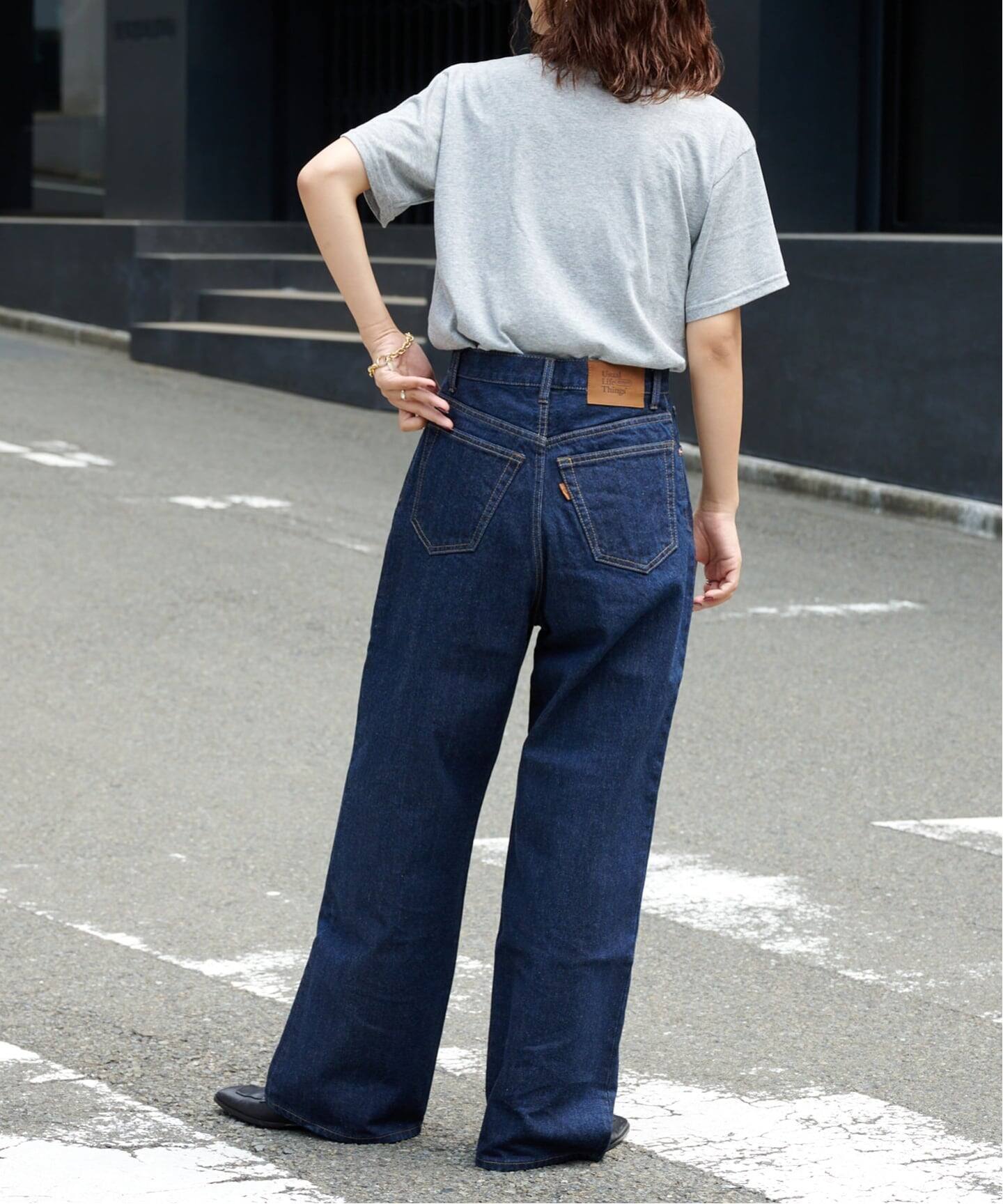 追加5 ULTデニムハイライズルーズ5PKT（デニムパンツ・ジーンズ