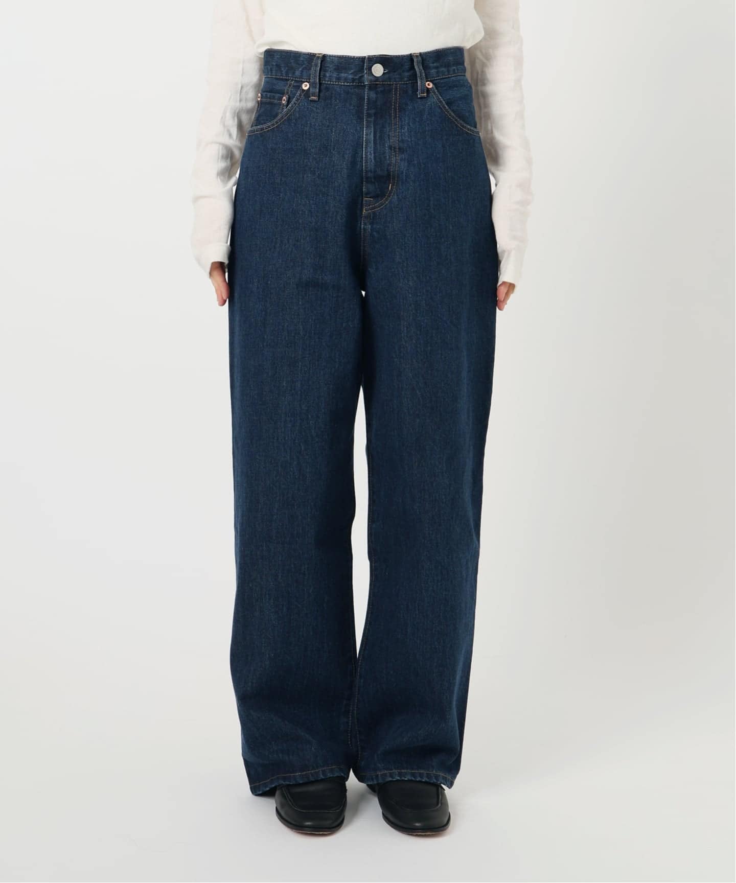 追加5 ULTデニムハイライズルーズ5PKT（デニムパンツ・ジーンズ