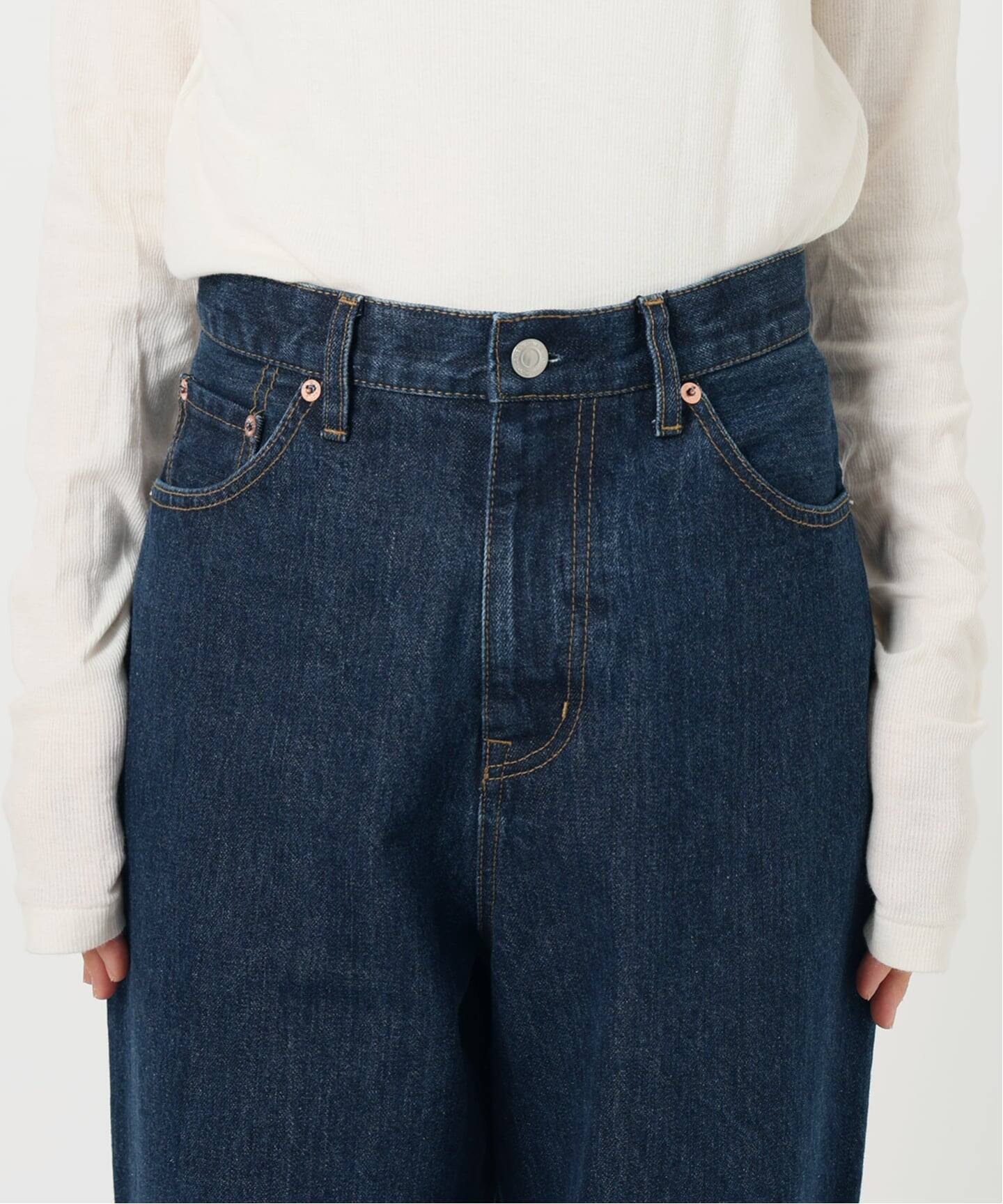 追加5 ULTデニムハイライズルーズ5PKT（デニムパンツ・ジーンズ