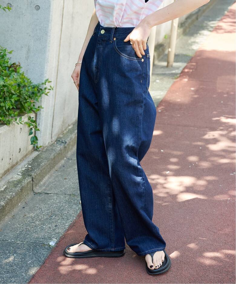 追加4 ULTライトデニムハイライズルーズ5PKT（デニムパンツ・ジーンズ  