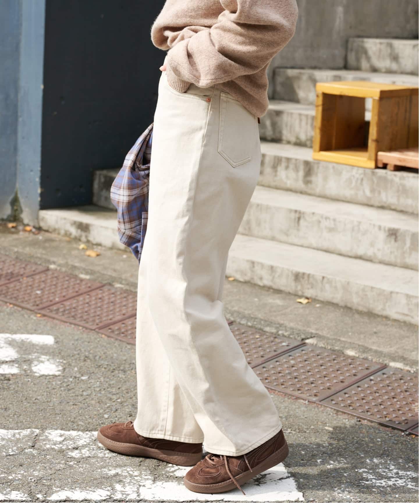 ULTフェードデニムハイライズルーズ5PKT（デニムパンツ・ジーンズ