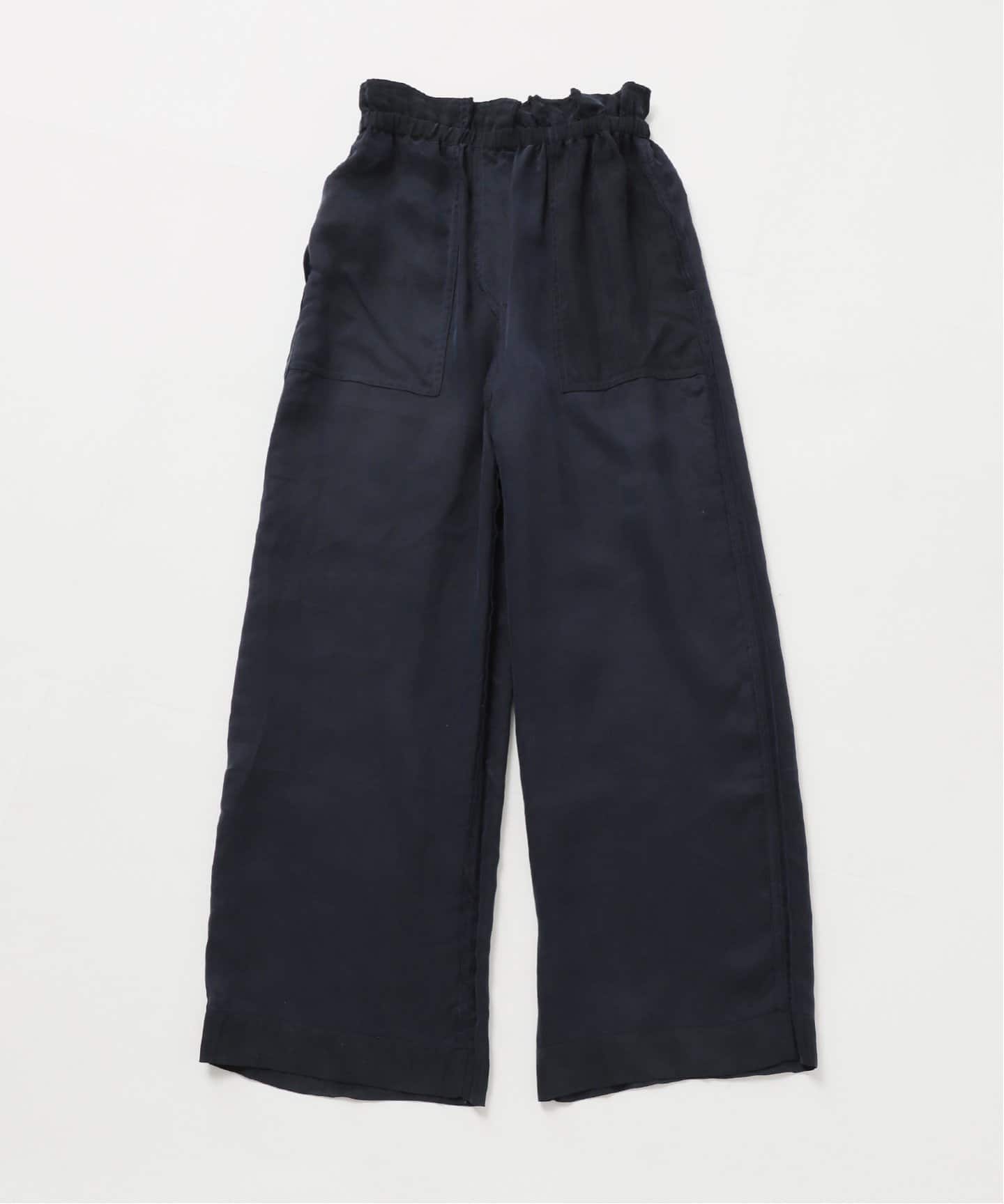 新色追加 キュプラステッチワークドロストワイドパンツ
