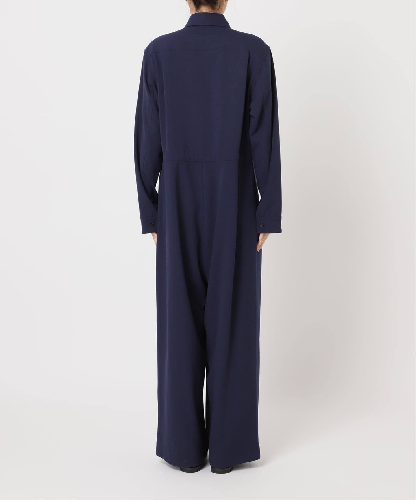 アウトポケットシャツオールインワン（つなぎ／オールインワン