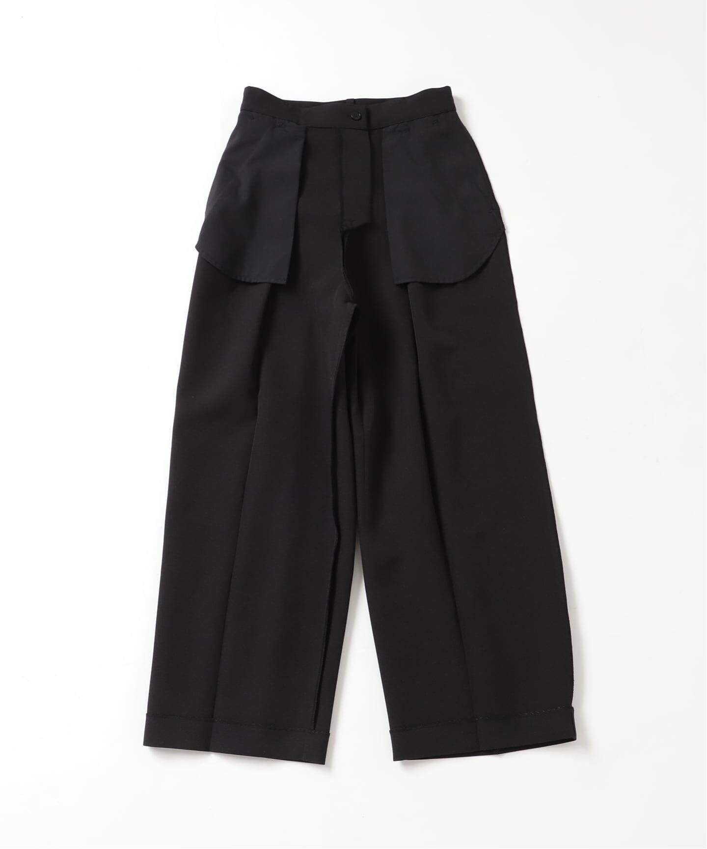 ≪予約≫ツイルアシンメトリータックパンツ（スラックス）｜OUTDOOR