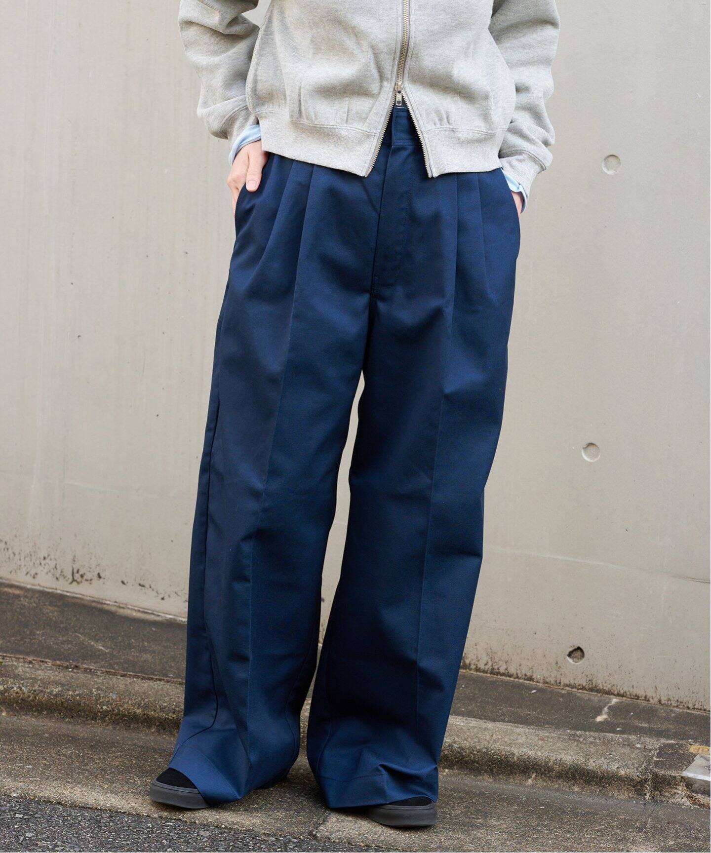 Dickies/ディッキーズ別注2タックワイドパンツ（スラックス