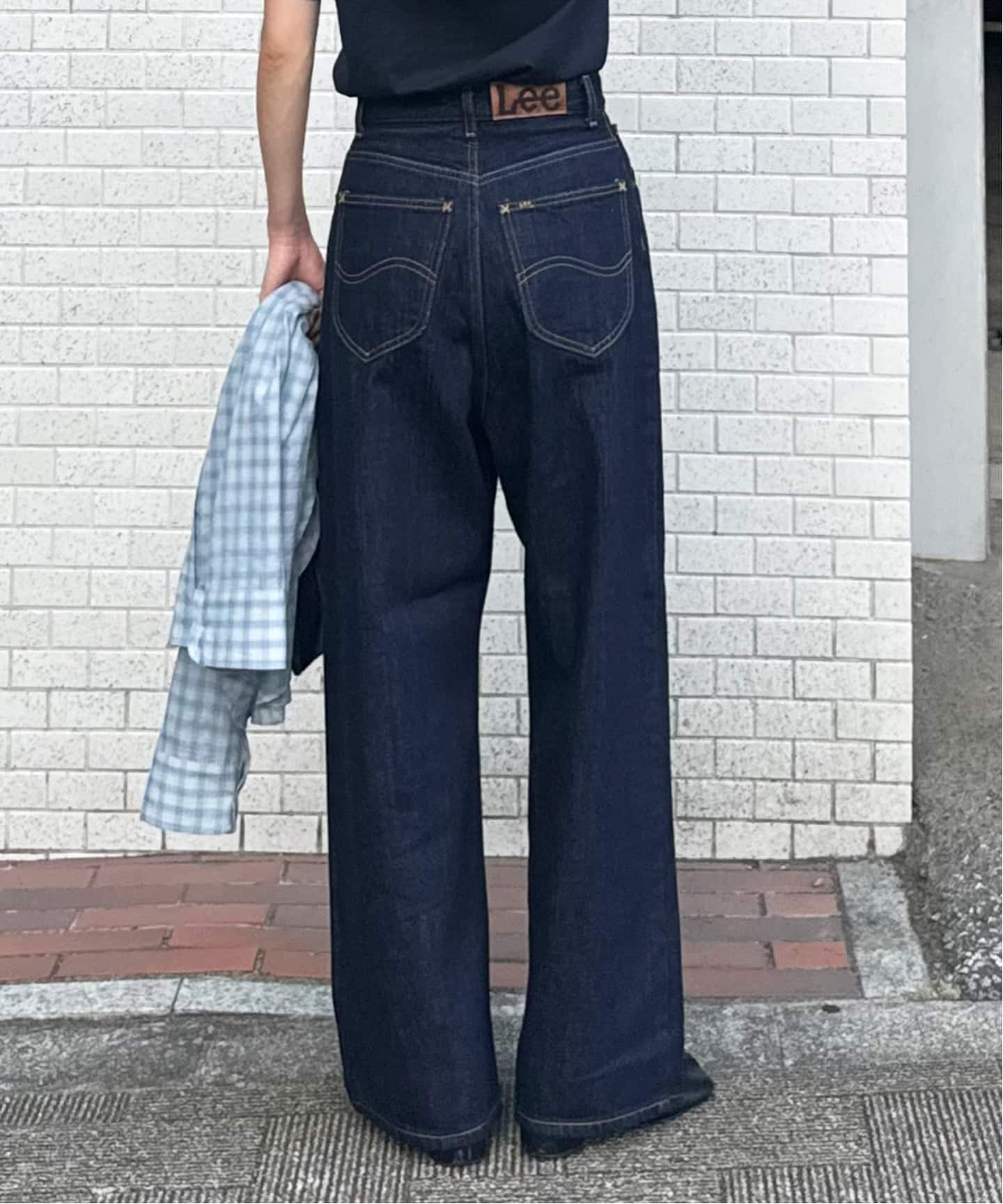 ≪予約≫新色追加 LEE 別注ハイウエストルーズデニム（デニム