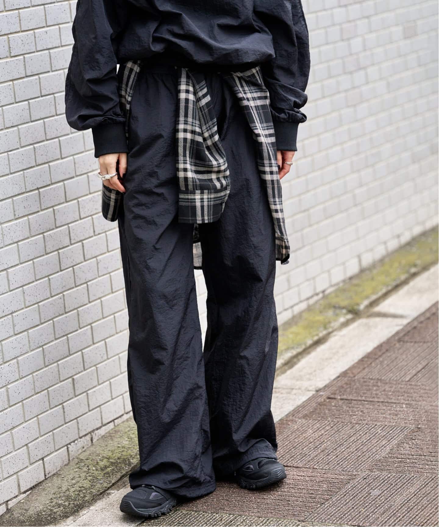 別注 ディッキーズ フッド フリークスストア ナイロンパンツ