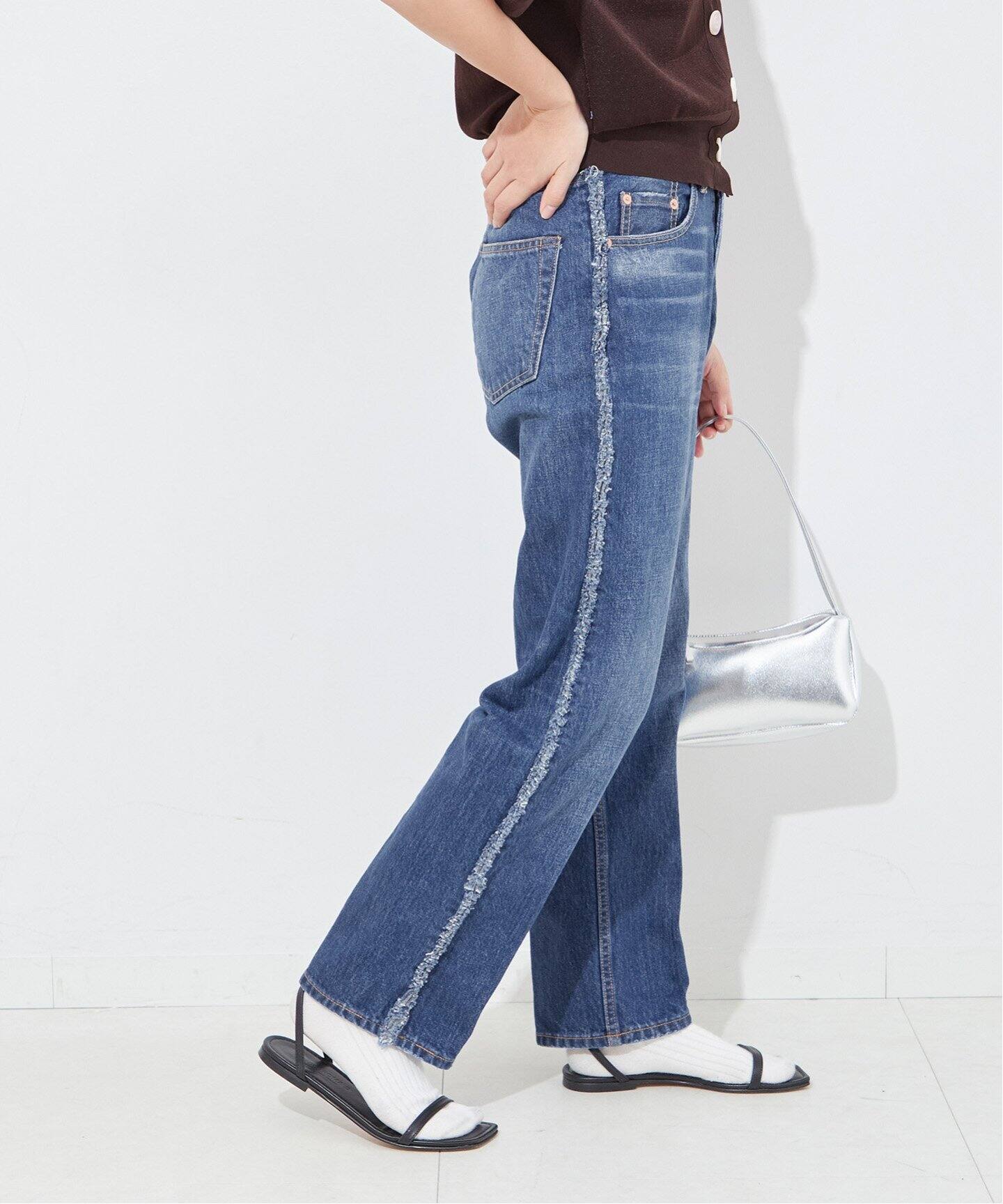 TOLQ BONUM別注　デニムパンツ　転写プリント　ベルベルジン TOLQ BONUM別注 デニムパンツ 転写プリント ベルベルジン - メルカリ