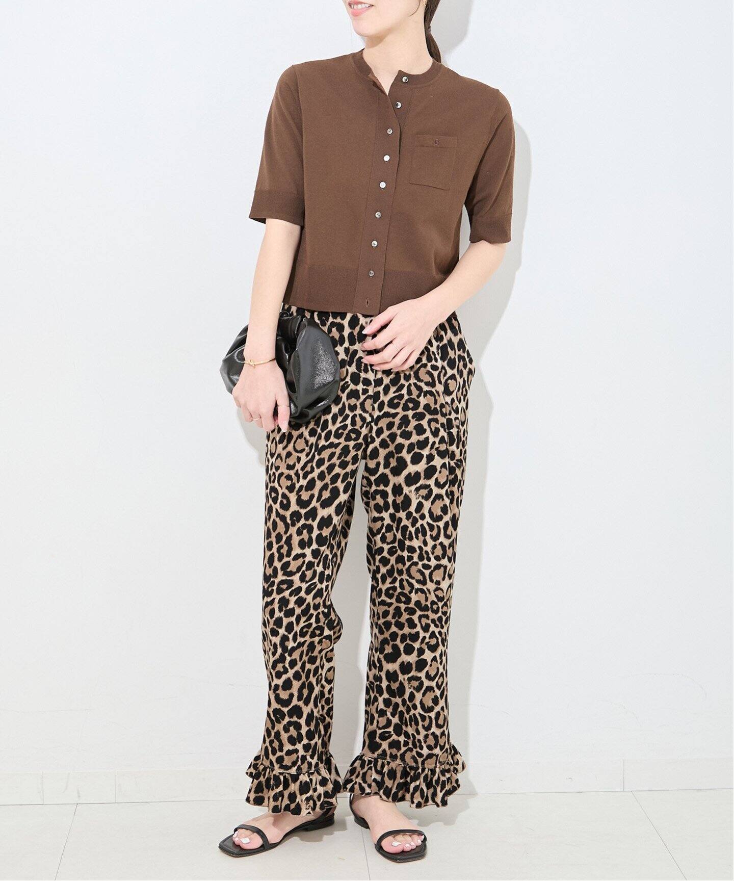 ボナム　レオパードフリルパンツ 追加》レオパードフリルパンツ（その他パンツ）｜Bonum（ボナム）の