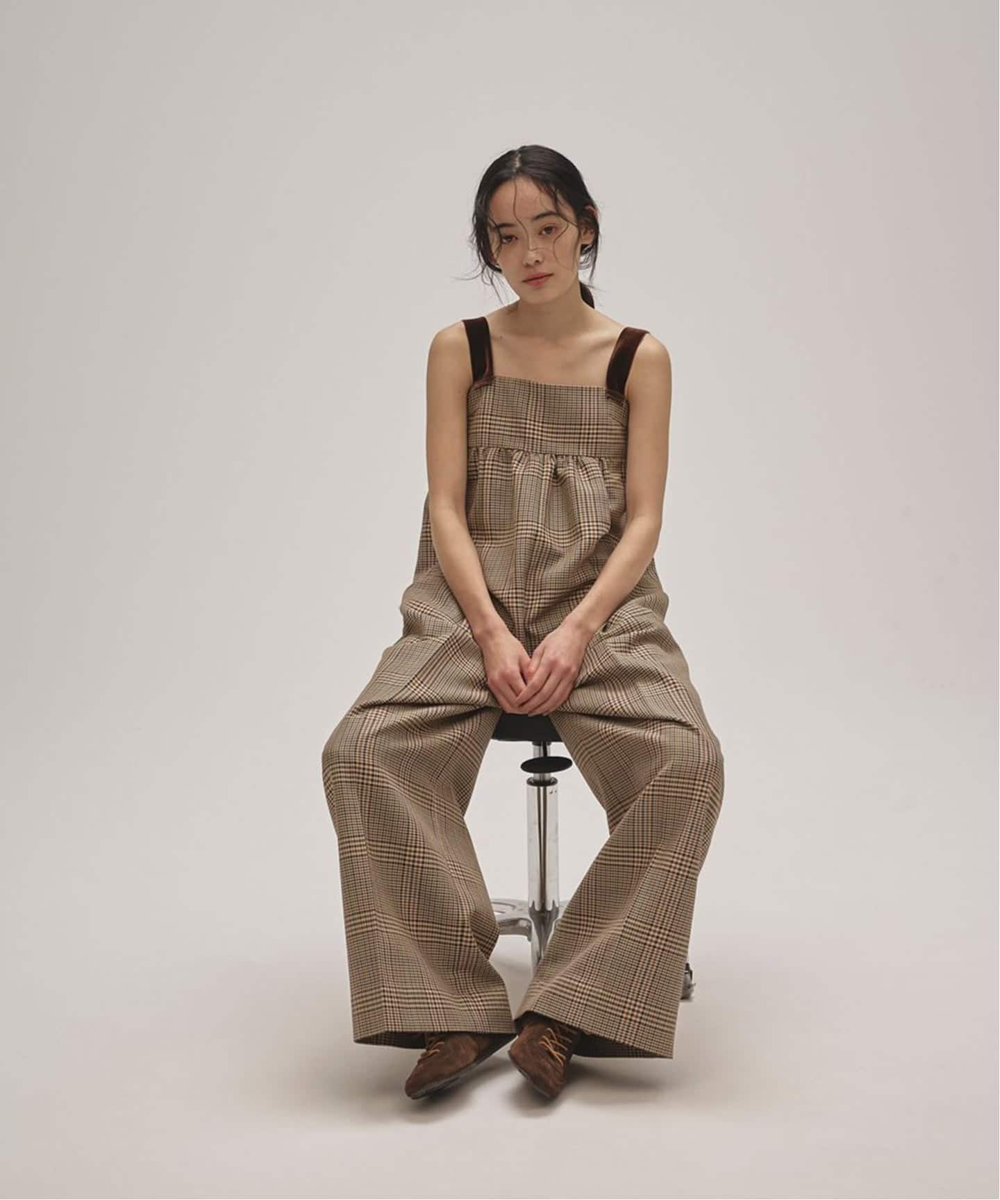 TODAYFUL Check Wide Combinaison（サロペット／オーバーオール