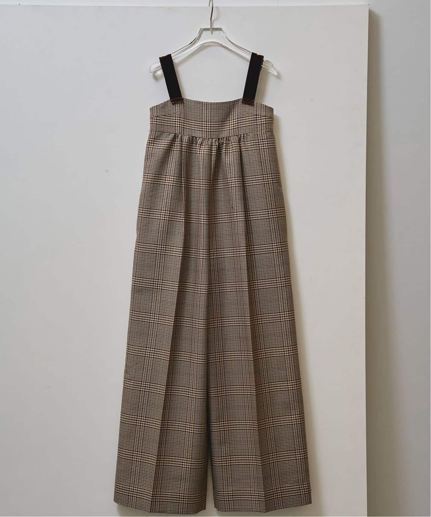 サロペット・オーバーオール・オールインワン TODAYFUL check wide conbinaison TODAYFUL Check Wide Combinaison（サロペット／オーバーオール