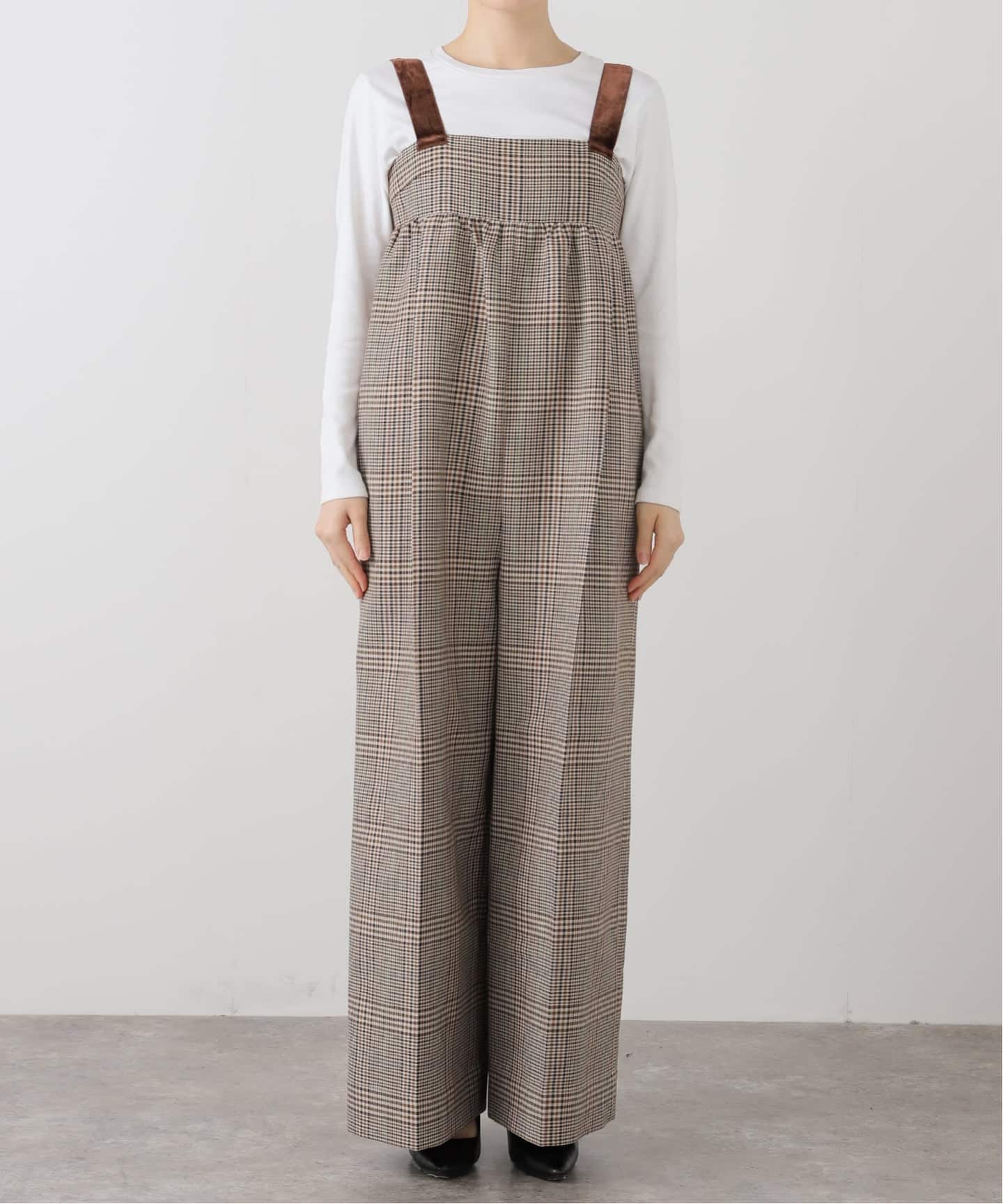 TODAYFUL Check Wide Combinaison（サロペット／オーバーオール