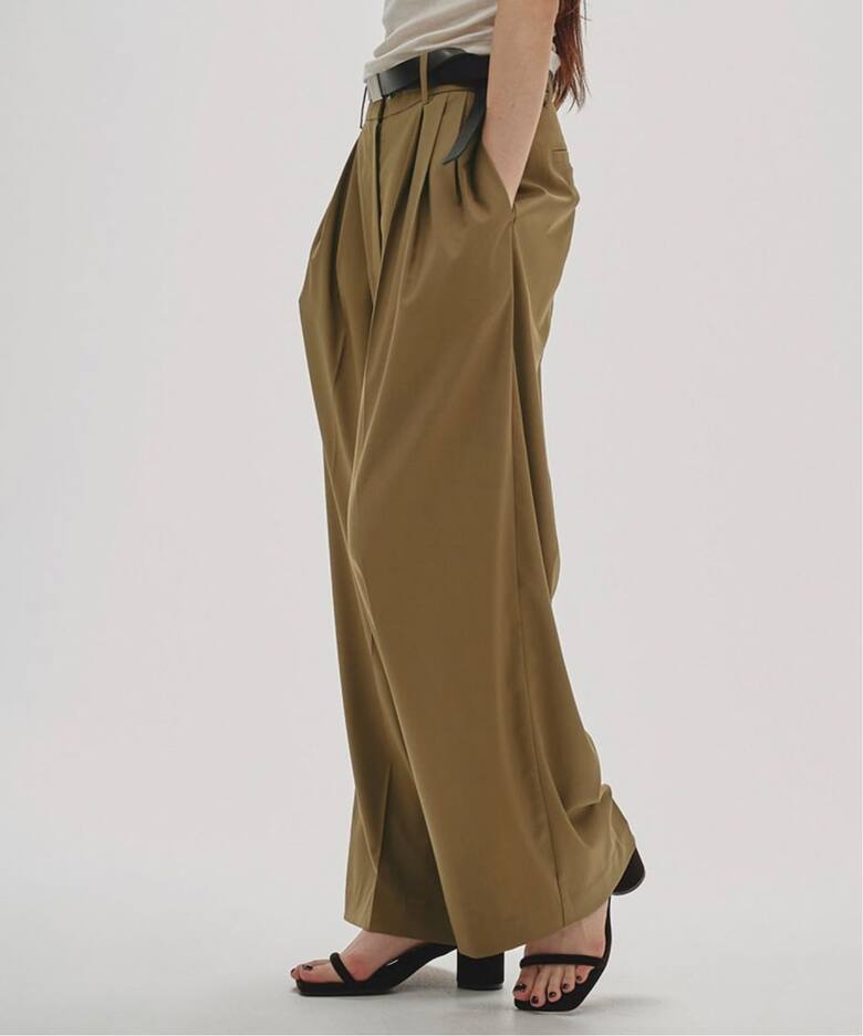 todayful Lightweight Tuck Trousers ブラック Todayful】Stripe Tuck  