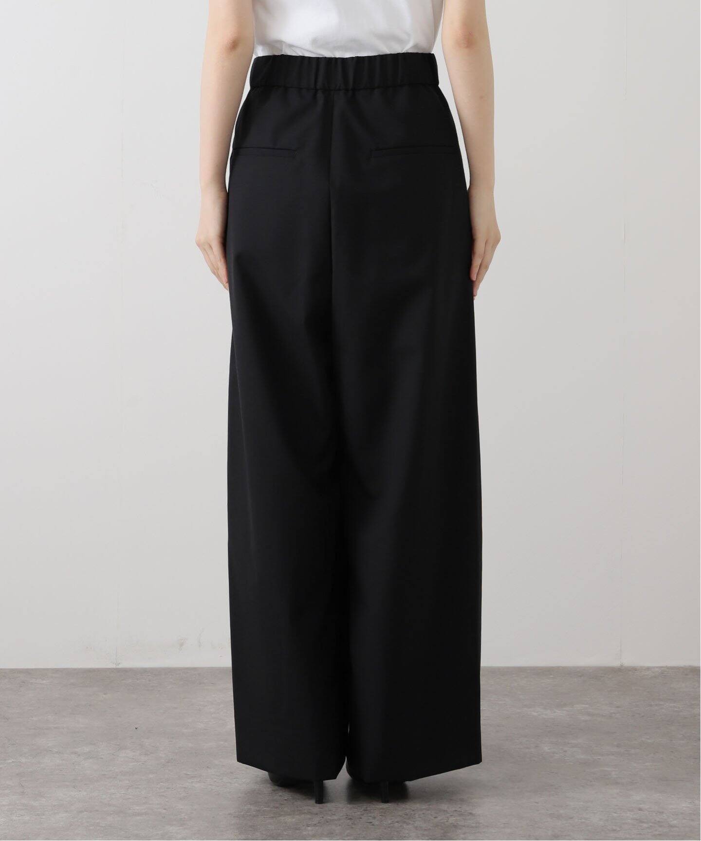 ATON WOOL TROPICAL WIDE EASY PANTS（スラックス）｜BOICE FROM