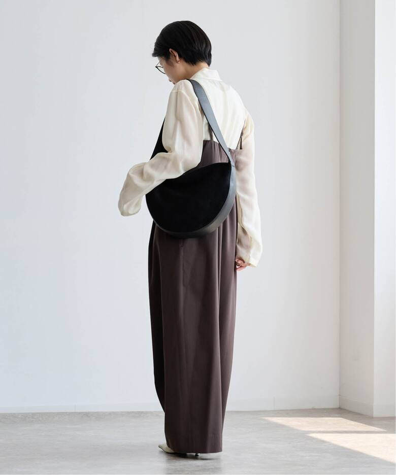 ATON WOOL SATIN STRETCH JUMPSUIT（サロペット／オーバーオール 