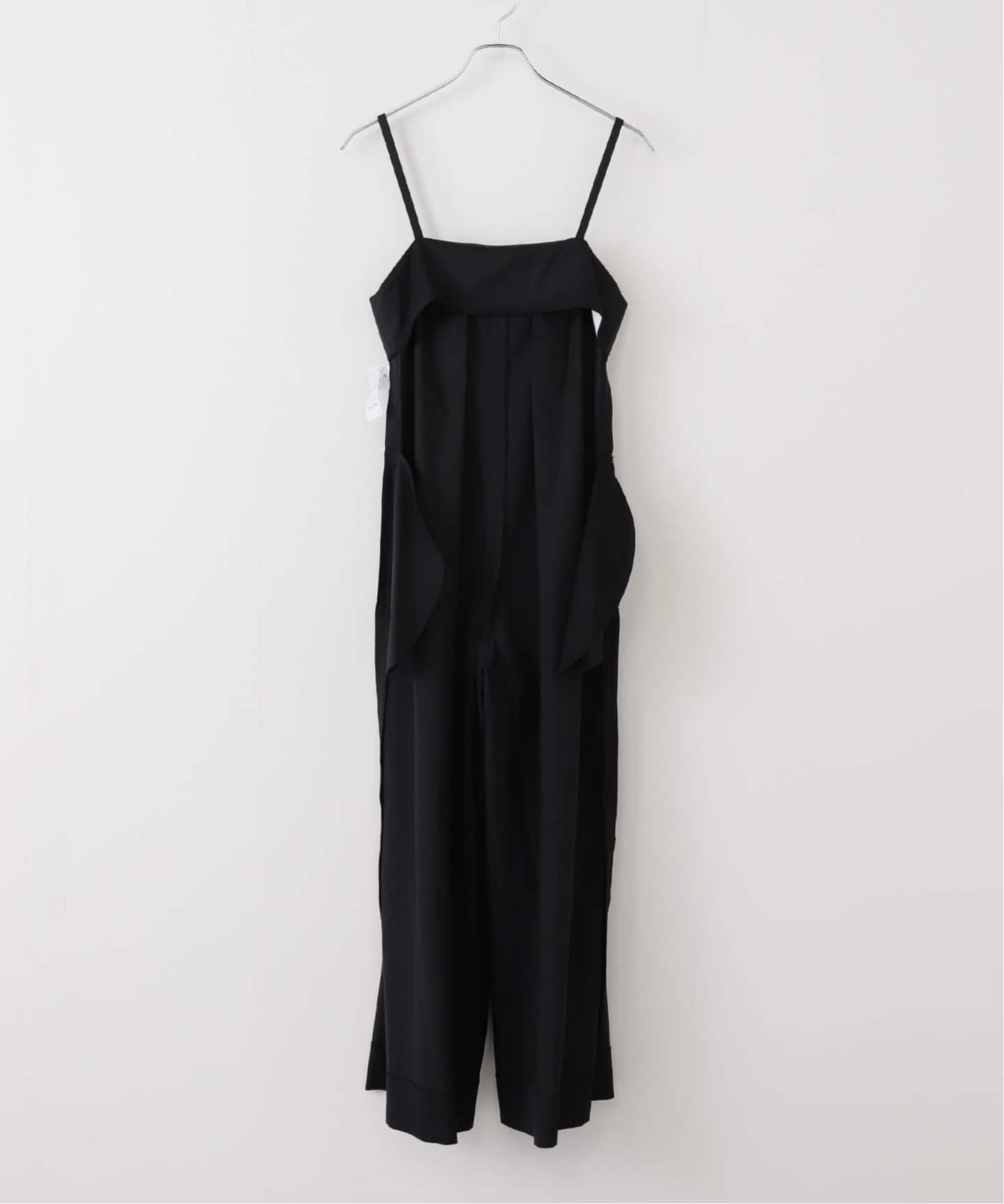 ATON WOOL SATIN STRETCH JUMPSUIT（サロペット／オーバーオール