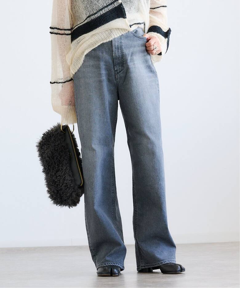 YANUK JOAN ルーズストレート 57142229 ULG（デニムパンツ・ジーンズ 