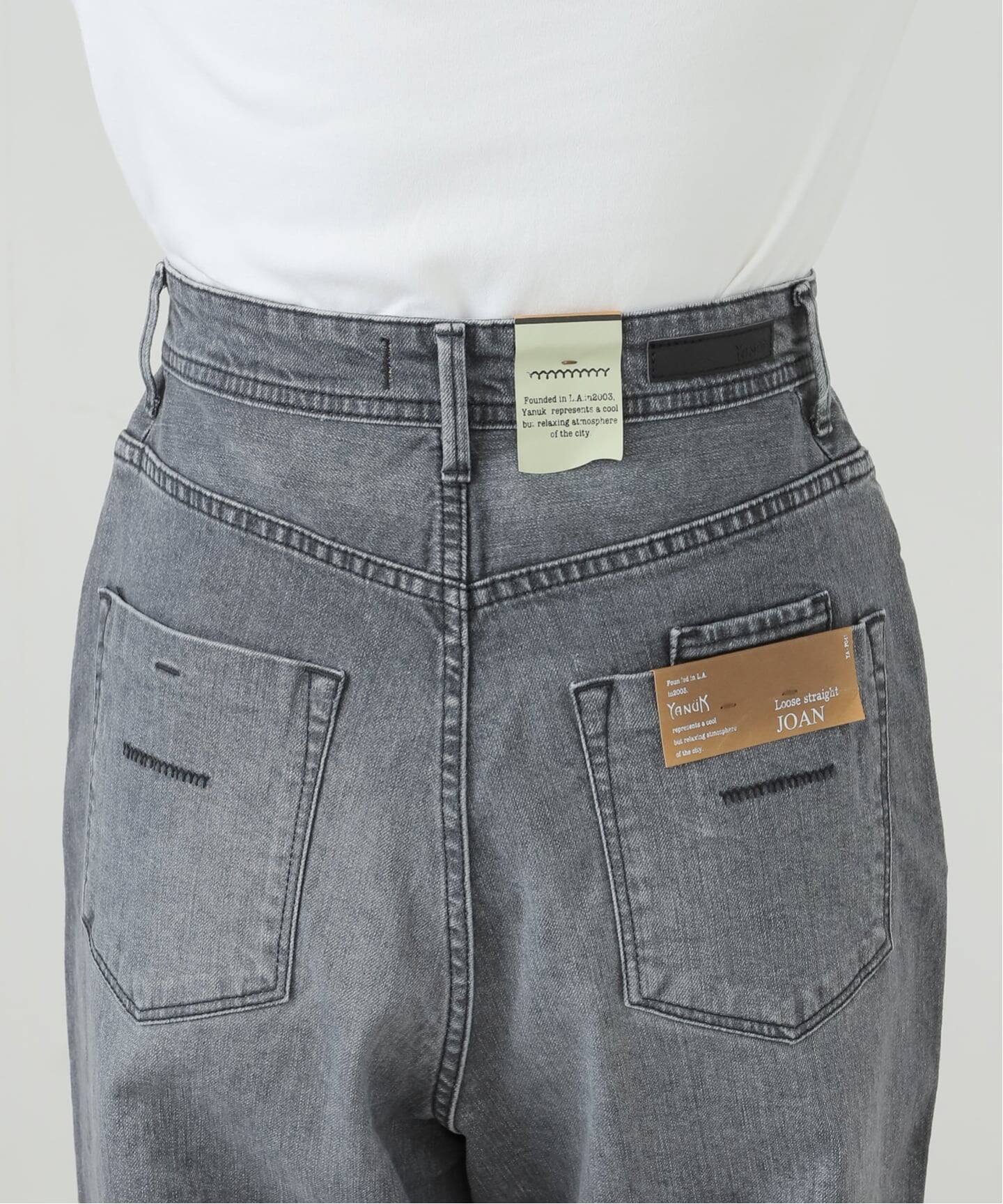 YANUK JOAN ルーズストレート 57142229 ULG（デニムパンツ・ジーンズ