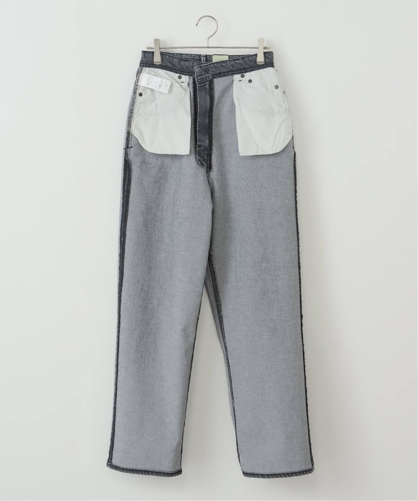 YANUK JOAN ルーズストレート 57142229 ULG（デニムパンツ・ジーンズ