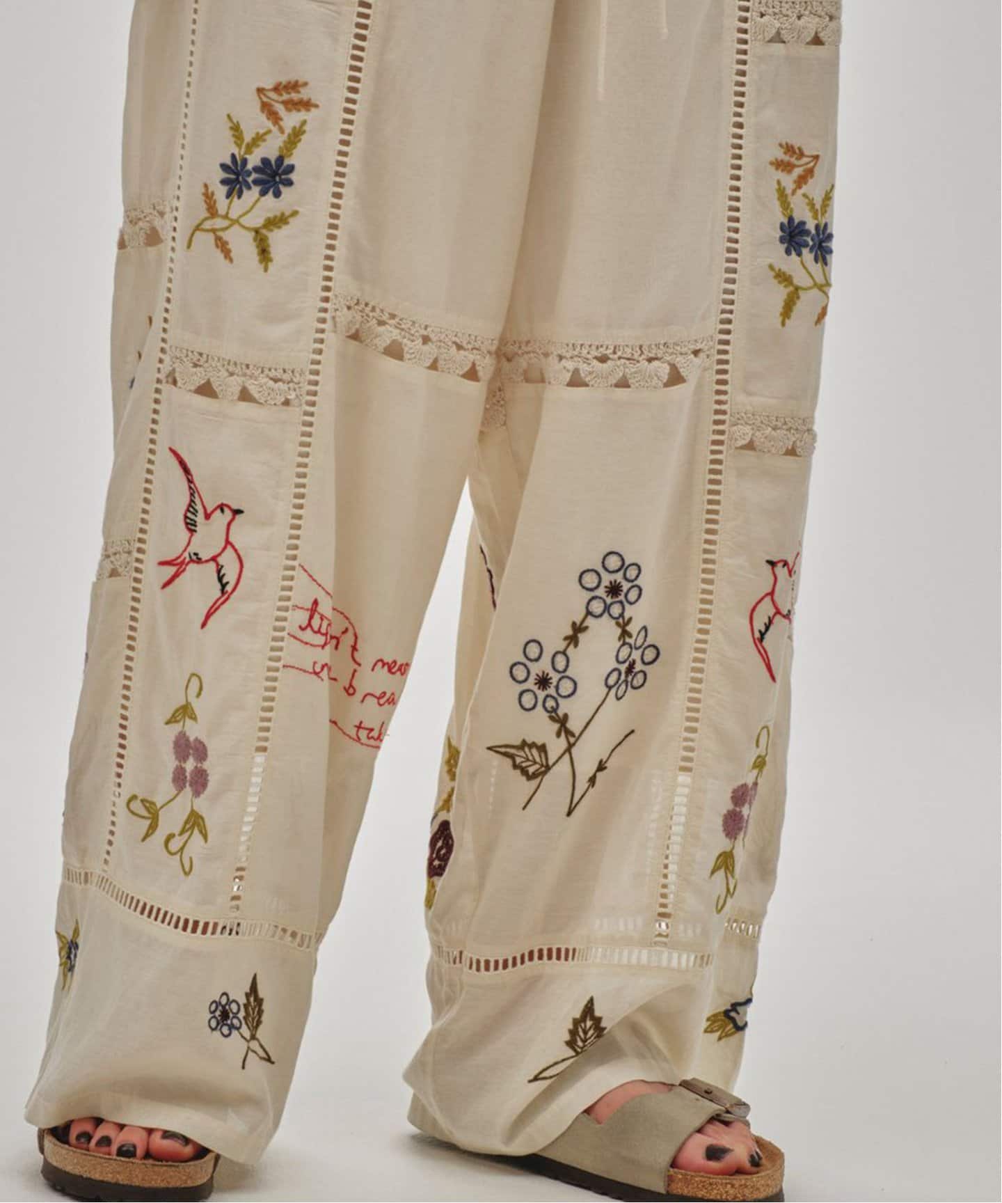 パンツ todayful Embroidery Patchwork Trousers38 TODAYFUL トゥデイフル 即日発送 LIFE's ライフズ Embroidery