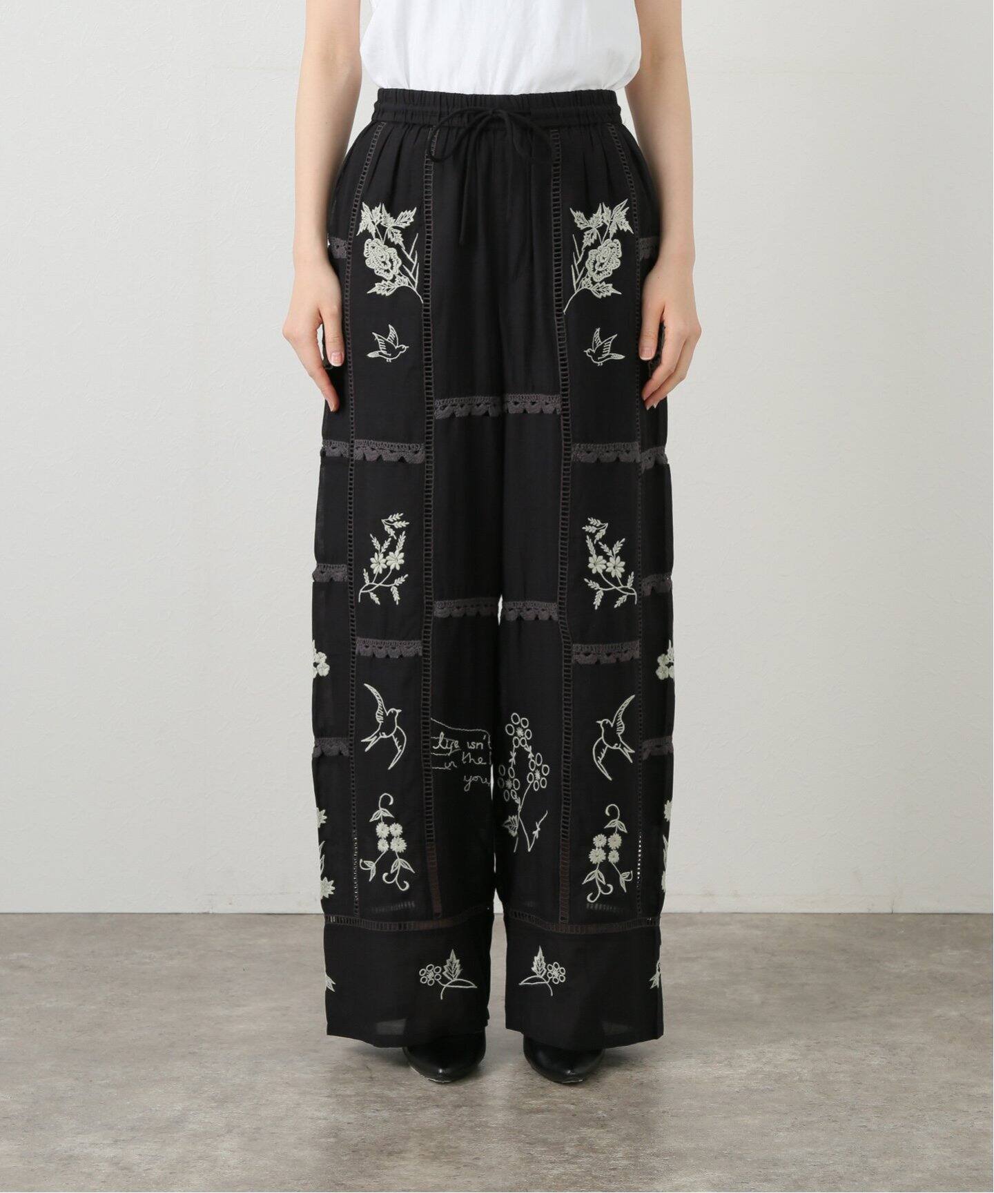 TODAYFUL Embroidery Patchwork Trousers（その他パンツ
