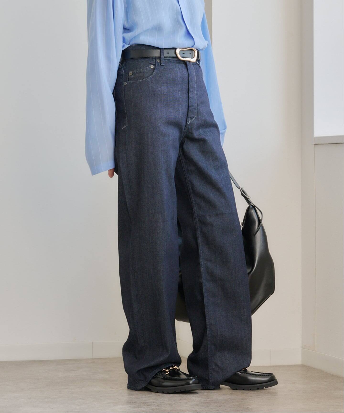 【美品】YANUK Lilith デニムパンツ ワイドストレート 25 YANUK ヤヌーク リリス ワイドストレート LILITH(Wide Straight