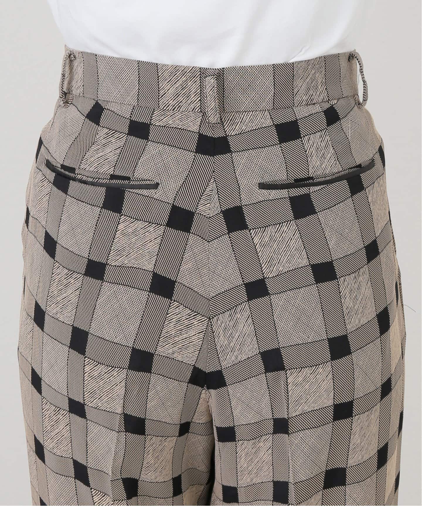 パンツ TODAYFUL Checkjacquard Tuck Trousers 36 TODAYFUL Checkjacquard Tuck Trousers 12510714|apricot online