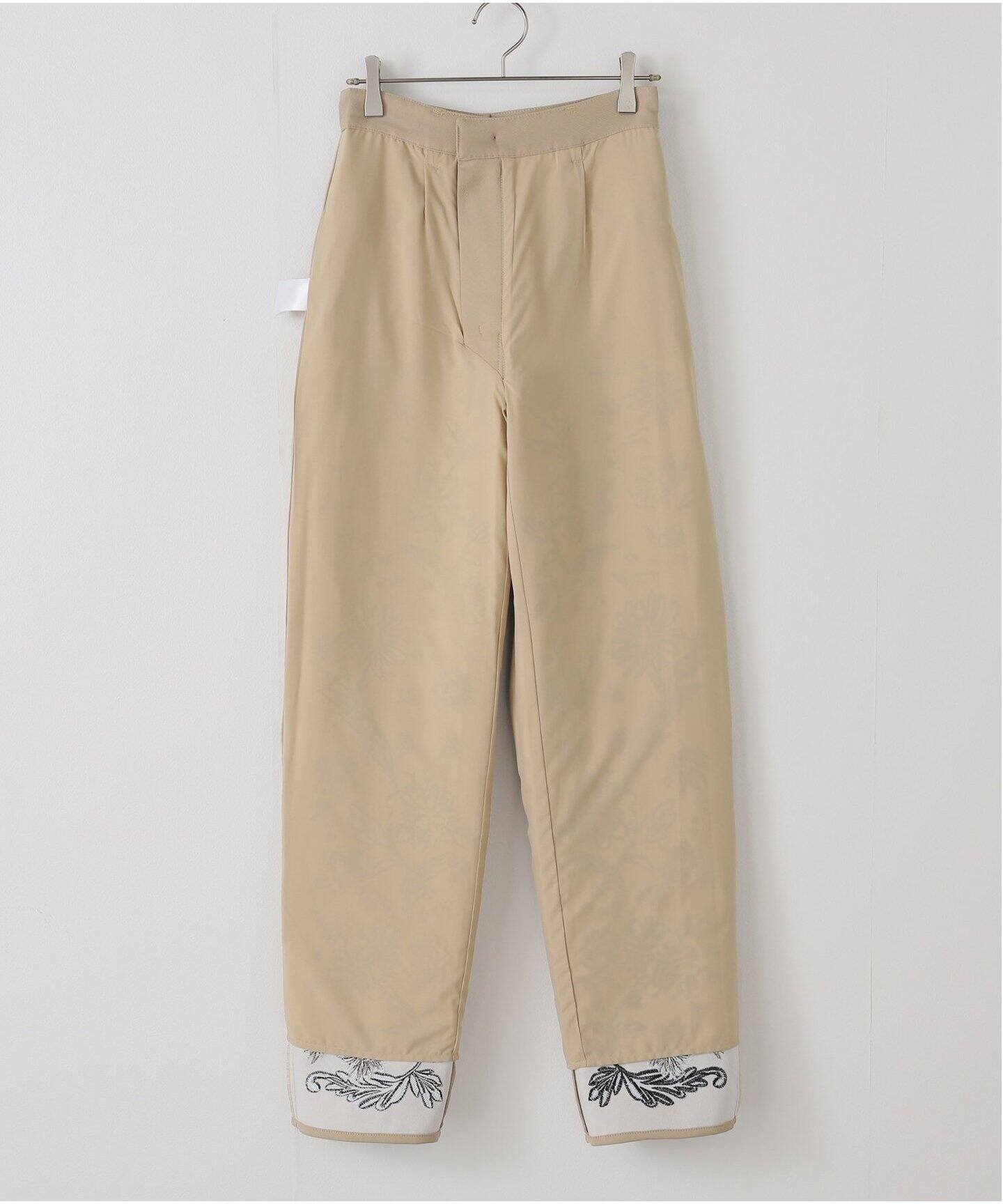 パンツ CLANE FLOWER EMBROIDERY PANTS FLOWER EMBROIDERY PANTS(0 BEIGE): CLANE: WOMENS｜ STUDIOUS