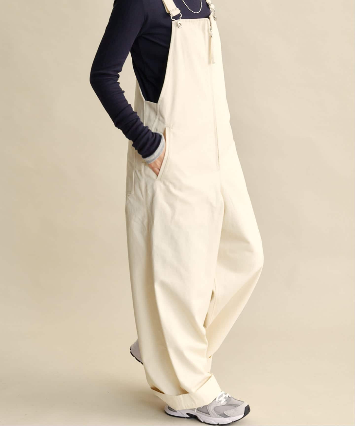 TODAYFUL Frontzip Twill Salopette（サロペット