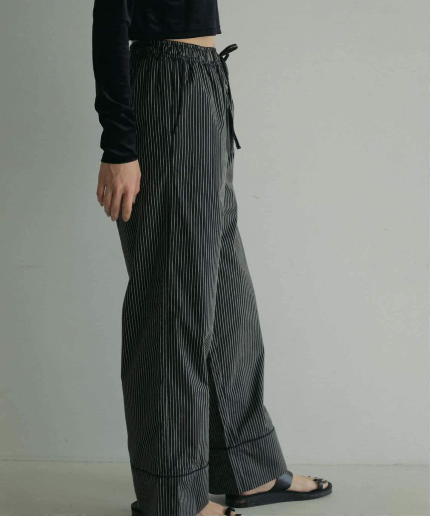 anuke Stripe Pajamas Pants（スラックス）｜BOICE FROM