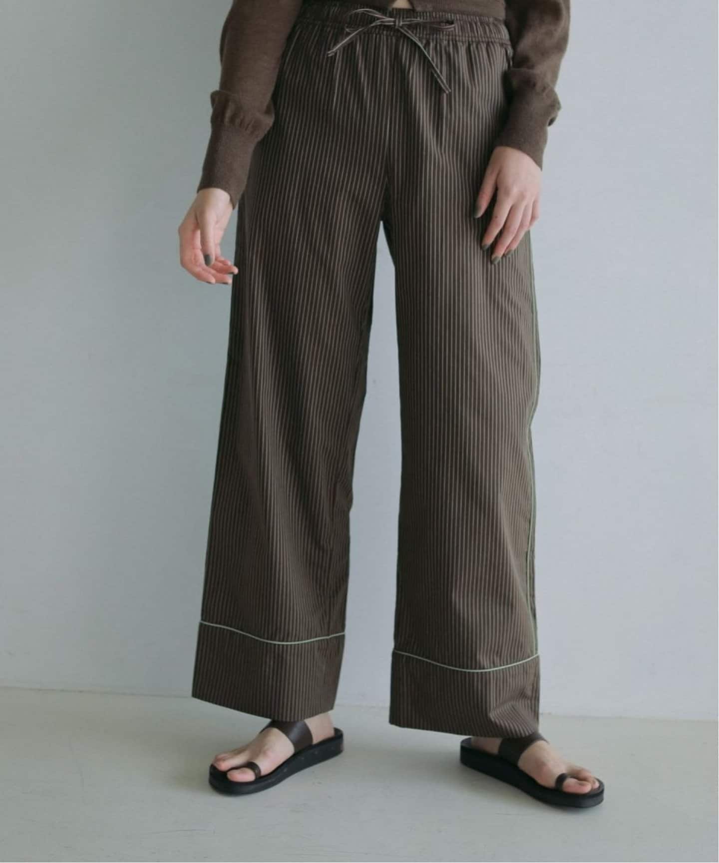 anuke Stripe Pajamas Pants（スラックス）｜BOICE FROM