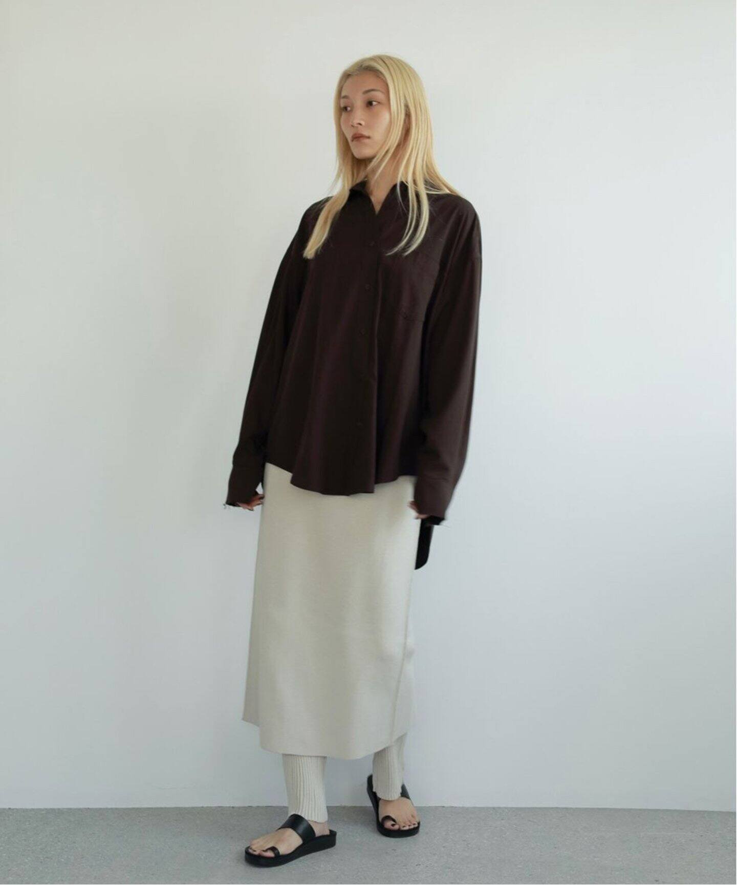 anuke Mixknit Skirt Pants（スラックス）｜BOICE FROM BAYCREW