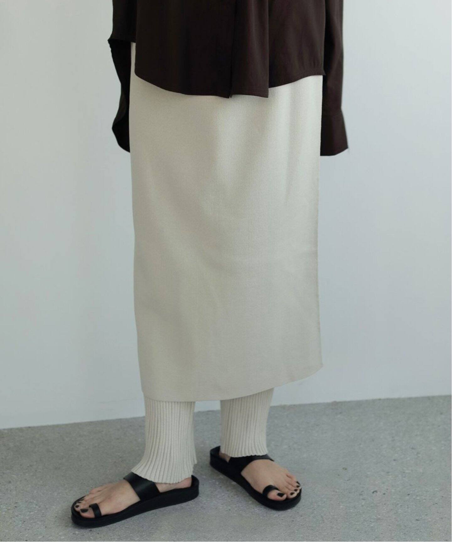anuke Mixknit Skirt Pants（スラックス）｜BOICE FROM BAYCREW