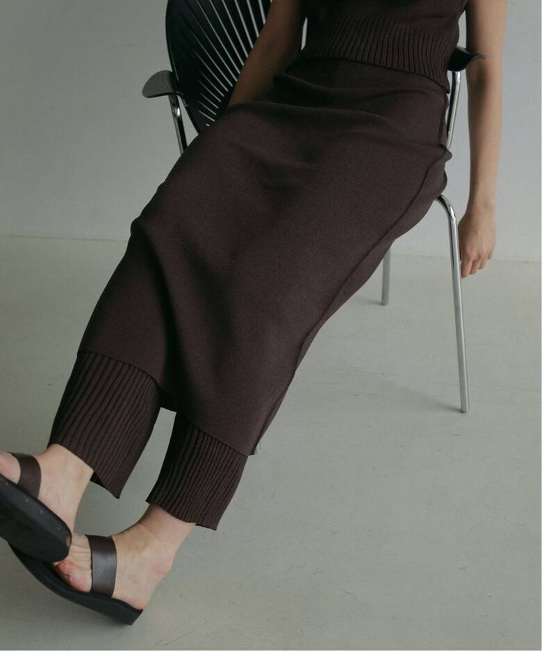anuke Mixknit Skirt Pants（スラックス）｜BOICE FROM BAYCREW