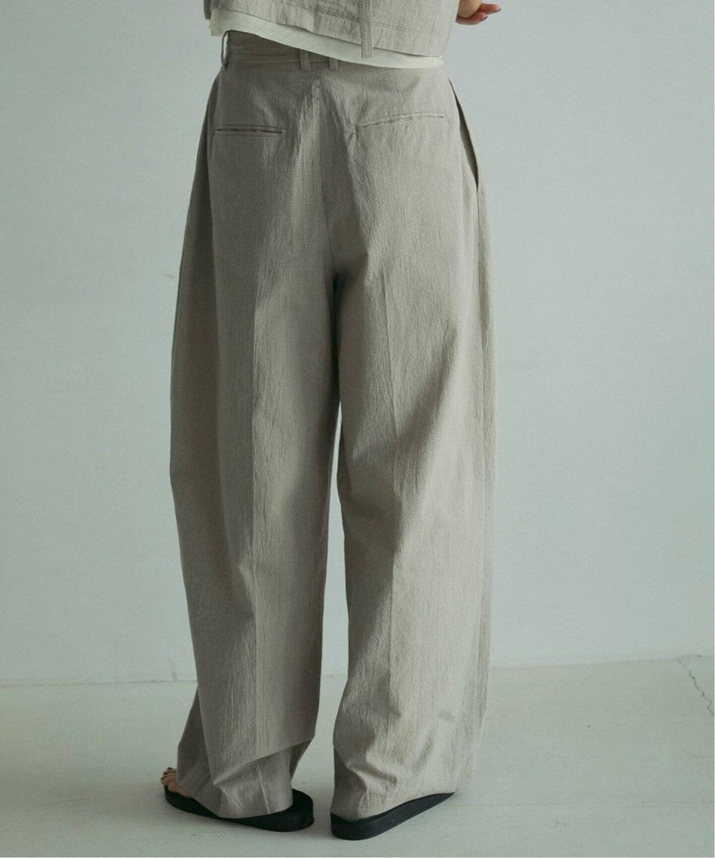 anuke Check Tuck Pants 62510708（スラックス）｜BOICE FROM