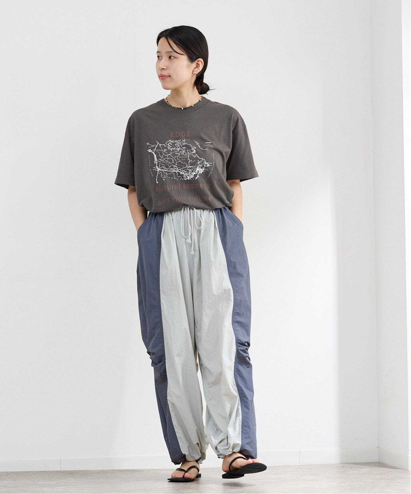 anuke Bicolor Parachute Pants（ジャージ／トラックパンツ