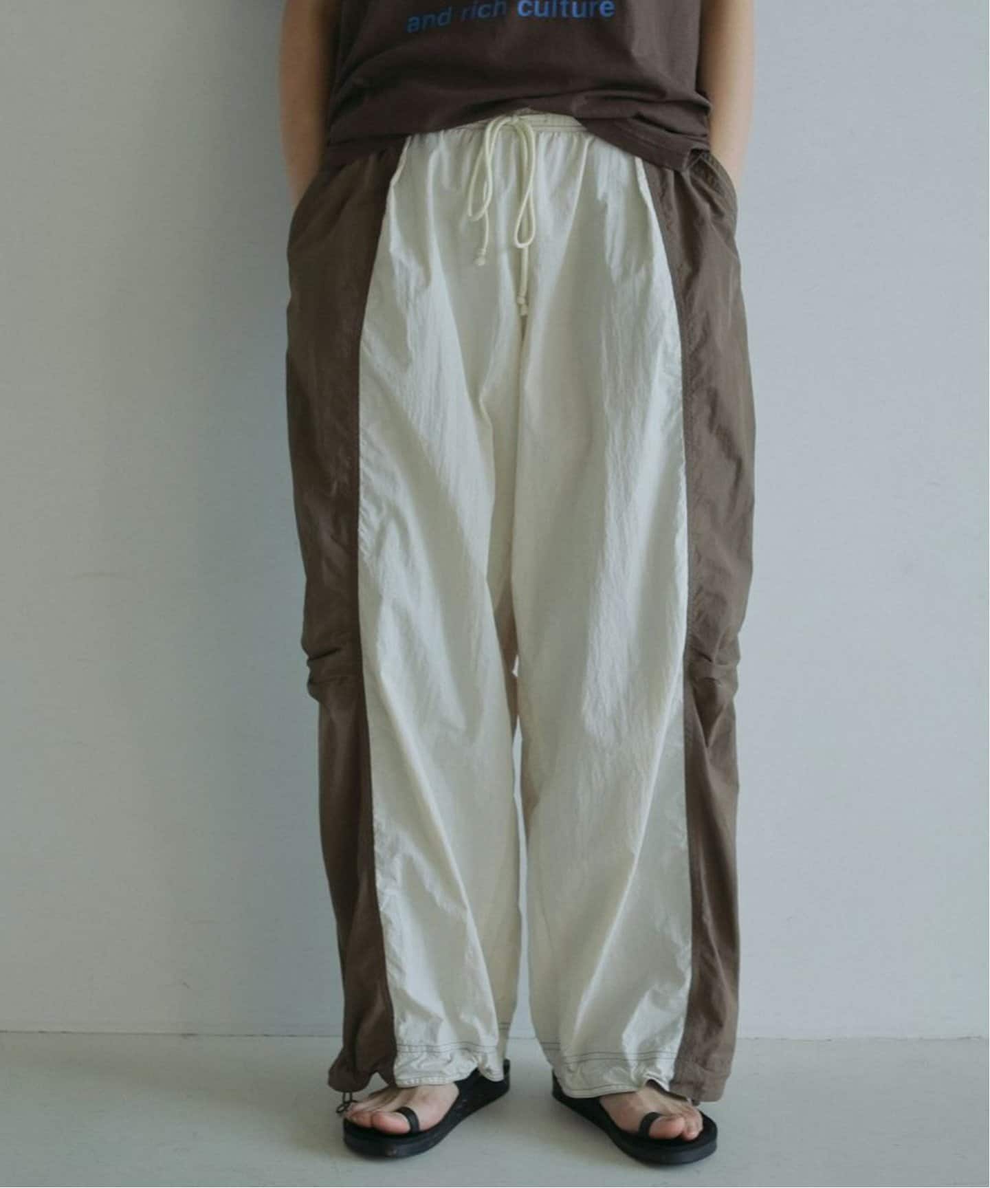 anuke Bicolor Parachute Pants（ジャージ／トラックパンツ